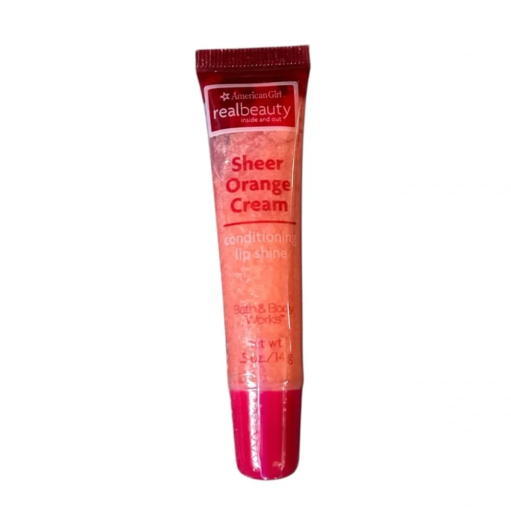 Vintage Y2K American Girl Bath & Body Works Lip Gloss in Sheer Orange Cream NWT